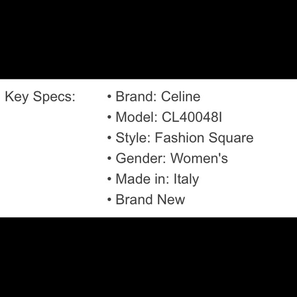 Celine CL40048I Women’s Sunglasses NWT - Picture 9 of 10